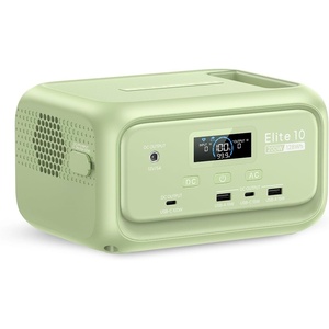 image:imageBLUETTI Elite 10 Mini Portable Power Station 128Wh LiFePO4 Battery with 200W AC Outlet FlightApproved Power Bank for Travel Fast Recharge Solar Generator for Camping amp Outage Emergency BackupBLUETTI Elite 10 Meadow Green