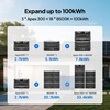 image:imageBLUETTI B300K 27648Wh LiFePO4 Battery Pack for Portable Power Station Apex 300 Only Extra Battery for Home Emergency Road TripBLUETTI B500K for Apex 300