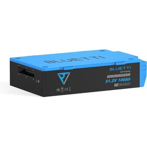 image:imageBLUETTI 128V 100Ah LiFePO4 Lithium Battery with Bluetooth 1280Wh Trolling Motor Battery with Buitin 300A BMS SelfHeating 6000 Cycle IP65 Waterproof amp Dustproof Long Lifespan for RV OffGridBLUETTI B4810 Battery