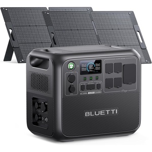 image:imageBLUETTI AC200L Portable Power Station 2048Wh LiFePO4 Battery Backup Expandable to 8192Wh w 4 2400W AC Outlets 3600W Power Lifting 30A RV Output Solar Generator for Camping Home Use EmergencyBLUETTI AC200L2x100W Solar panel
