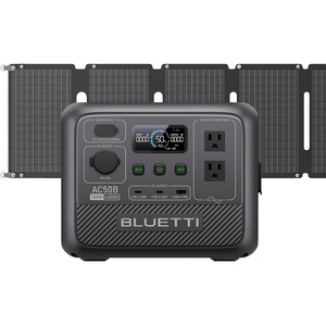 image:imageBLUETTI AC50B Portable Power Station 448Wh Solar Generator LiFePO4 Battery Backup w 2 700W AC Outlets Power Lifting 1000W 080 in 45 Min for Camping Road Trip Outage Solar Panel OptionalBLUETTI AC50B60W Solar Panel