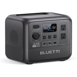image:imageBLUETTI AC50B Portable Power Station 448Wh Solar Generator LiFePO4 Battery Backup w 2 700W AC Outlets Power Lifting 1000W 080 in 45 Min for Camping Road Trip Outage Solar Panel OptionalBLUETTI AC50B