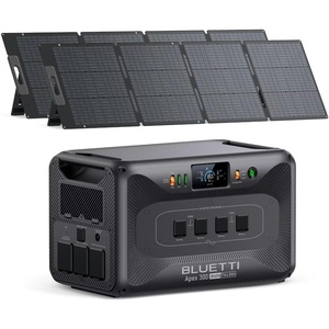 image:imageBLUETTI Apex 300 Solar Generator with 2 200W Solar Panels 27648Wh LFP Battery Backup with 6 3840W AC Outlets 7680W Surge 120V240V Dual Voltage Ideal for Camping and OffGrid Living400W Emergency Backup Kit