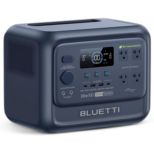 image:imageBLUETTI Elite 100 V2 Portable Power Station with AC Cable 1024Wh LFP Battery Solar Generator w 4 1800W AC Outlets 3600W Surge Backup 35 Smaller for Camping RV Outages Solar Panel OptionalBLUETTI Elite 100 V2 Biobased