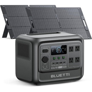 image:imageBLUETTI Elite 100 V2 Portable Power Station with AC Cable 1024Wh LFP Battery Solar Generator w 4 1800W AC Outlets 3600W Surge Backup 35 Smaller for Camping RV Outages Solar Panel OptionalBLUETTI Elite 100 V22100W Solar Panels