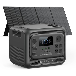 image:imageBLUETTI Elite 300 Portable Power Station with Solar Cable 3014Wh LiFePO4 Battery Backup 2400W Solar Generator 4800W Surge 3kWh Compact Emergency RV Outdoor Power with TT30 RV Port amp 12V30A DCBLUETTI Elite 300 Solar Generator350W Solar Panel