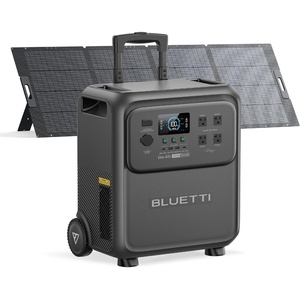 image:imageBLUETTI Elite 400 Solar Generator and Solar Charging Cable 3840Wh LFP Batttery Backup with 2600W AC Outlets High Capacity Portable Power Station with Wheels for Home Backup Outage CampingBLUETTI Elite 400350W Solar Panel
