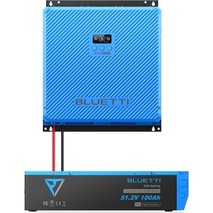 image:imageBLUETTI RVSolar System AllinOne 5000W 5120Wh RV Power Kit RV5 Power Hub  512V 100Ah LiFePO Battery with 6000 Cycles for Camper Van FifthWheel Trailer Motorhome Boat OffGrid Basic Kit