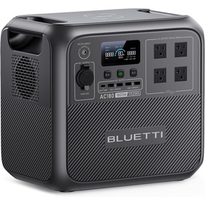 image:imageBLUETTI Pioneer 150 AC240 Portable Power Station 1536Wh Expandable to 10136Wh 2400W LFP Battery IP65 Water Resistant Solar Generator 080 in 45 Min Emergency Power for Camping Home RV LifeBLUETTI AC180
